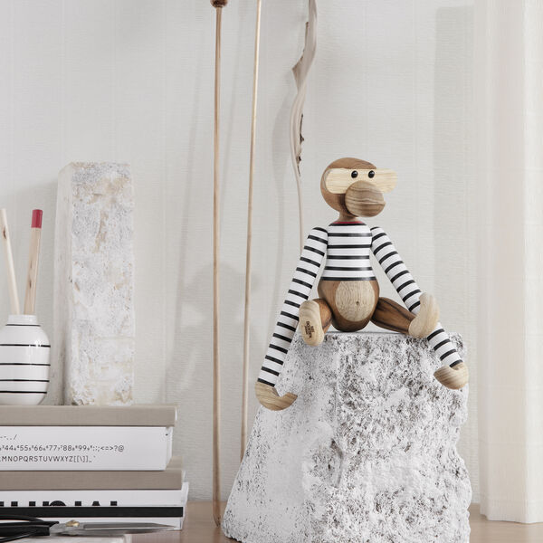 Monkey x N&oslash;rgaard paa Str&oslash;get Small, white/black, Kay Bojesen Denmark