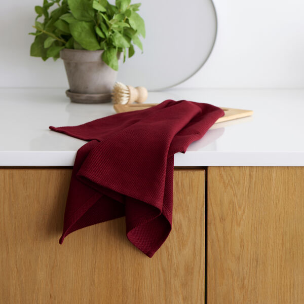 Diamond Tea Towel, red, Bastian