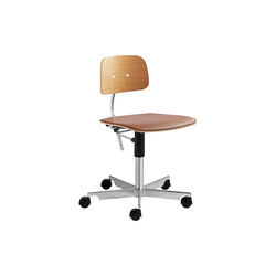 KEVI® 2533 Swivel Chair, oak/brandy, Montana Furniture