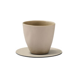 Serene glass mat Circle, cream, LIND DNA