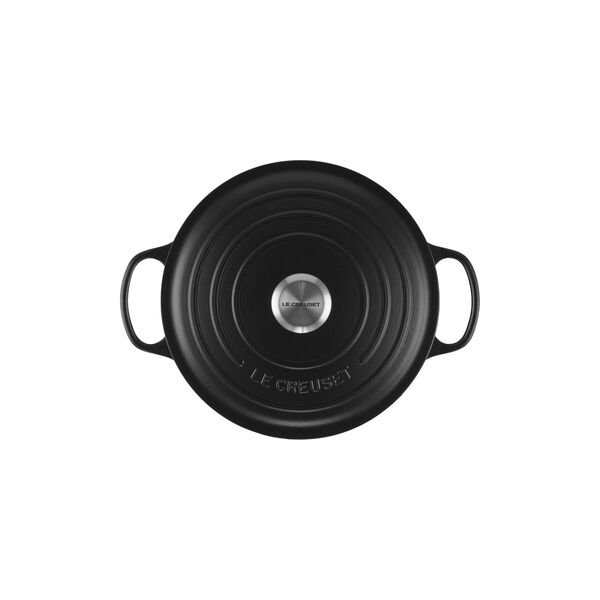 Signature round cast iron pot &Oslash; 26 cm, matte black, Le Creuset