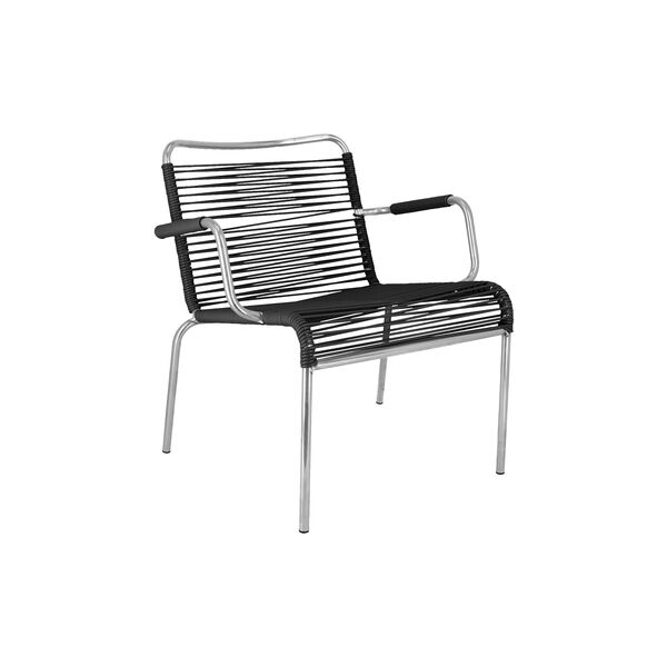 Mya Outdoor Lounge Chair with Armrests, black Mya Outdoor Lounge Chair with Armrests, black, FIAM
