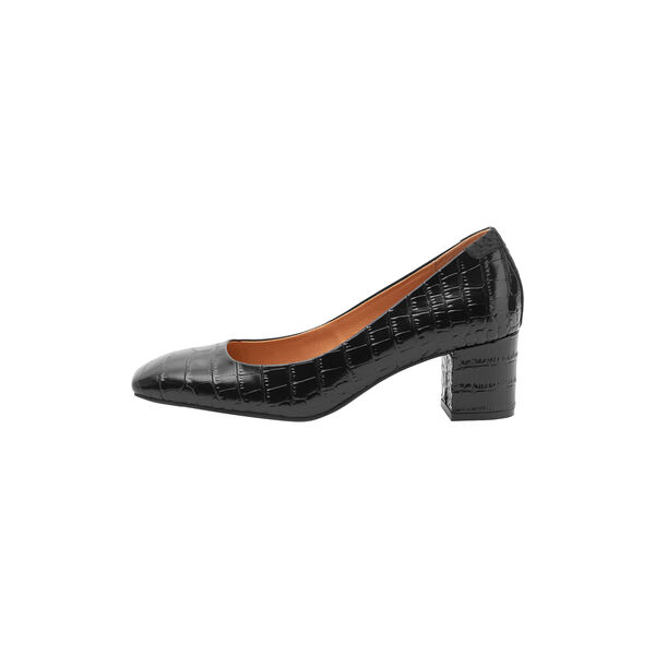 Marie Low Croco, black, WODEN