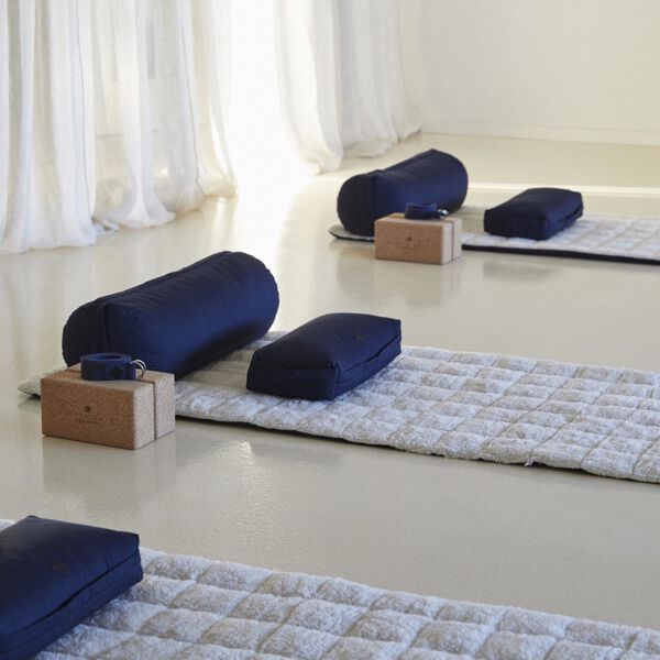 Yoga meditation cushion, dark blue, Simple Days