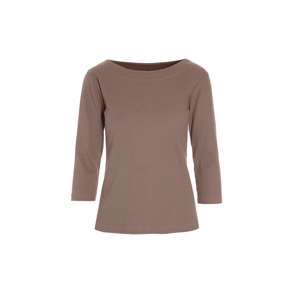 Naibu rib blouse with 3/4 sleeve, deer, BITTE KAI RAND