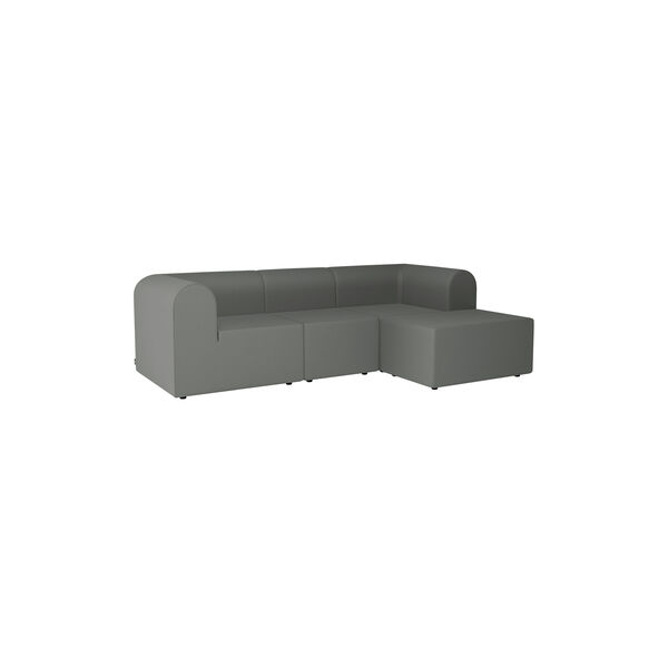 Paradigm 3 Seater Sofa with Pouf, Remix 123, Montana Furniture