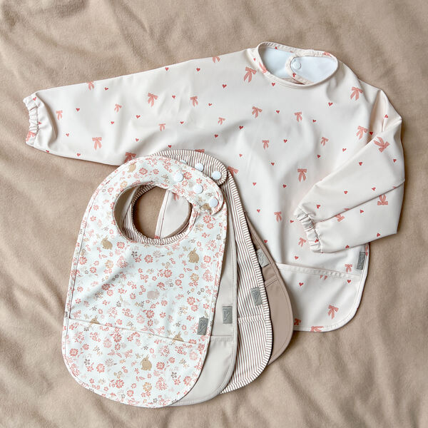 Sleeved Bib, bows, Cam Cam Copenhagen
