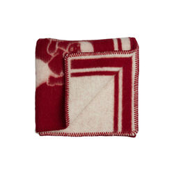 SAU Half Size Throw, red, R&oslash;ros Tweed