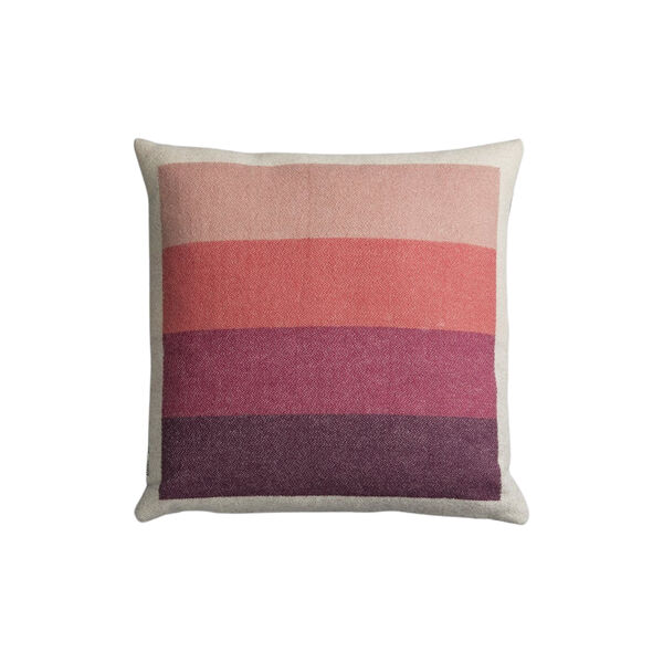 &Aring;SMUND BOLD Cushion, pink/green, R&oslash;ros Tweed
