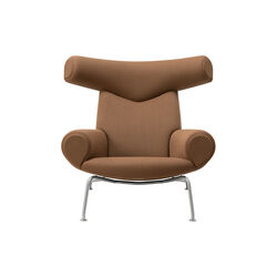 Wegner Ox Chair | Nutshell | Lounge Chair + Ottoman, Fredericia Furniture