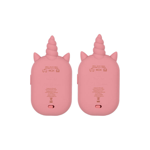 Glitter Unicorn Walkie Talkie, sparkling pink, Konges Sl&oslash;jd