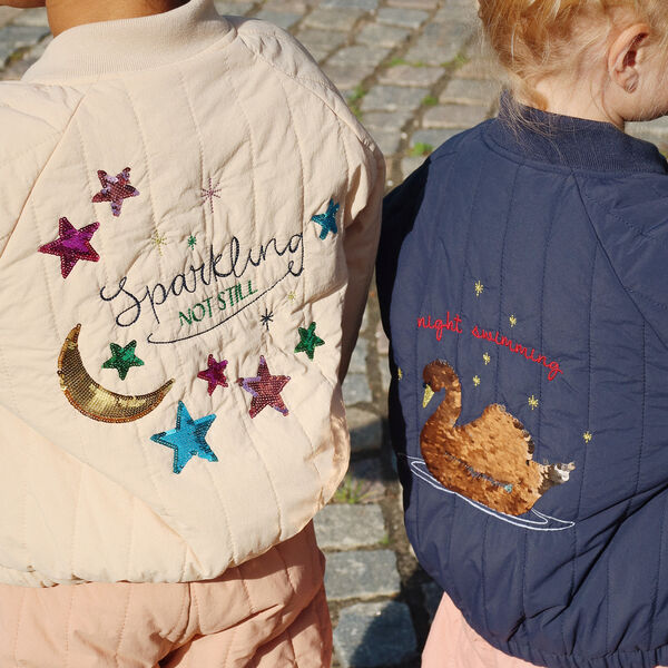 Juno Sequin Bomber Jacket, total eclipse Juno Sequin Bomber Jacket, total eclipse, Konges Sløjd