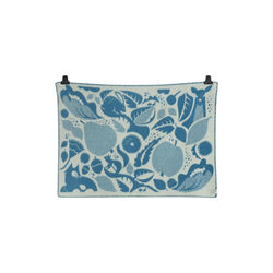 SKOGBUNN Half Size Throw, blue/natural, R&oslash;ros Tweed