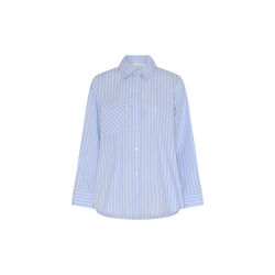 Josephine Oversize Shirt, red/blue stripe, LA RŌUGE