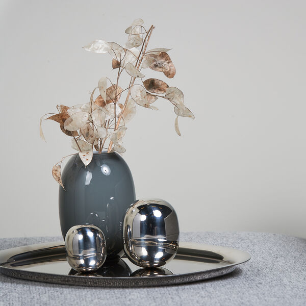 TwinBowl Super Egg, stainless steel TwinBowl Super Egg, stainless steel, Piet Hein