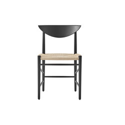 Drawn HM3 Dining Chair, black lacquered oak, &Tradition
