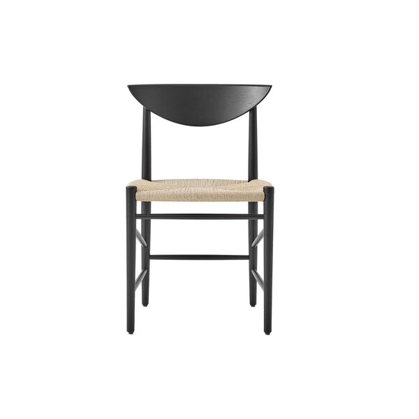 Drawn HM3 Dining Chair, black lacquered oak, &Tradition