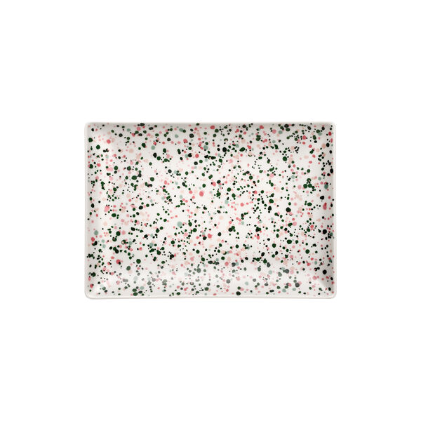 Helle A4 Plate, pink-green Helle A4 Plate, pink-green, Iittala