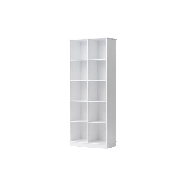 Wood Shelving Unit 2x5 Vertical with Base Wood Shelving Unit 2x5 Vertical with Base, Oliver Furniture