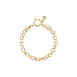 EYELET multi-ring chain bangle, bangle up