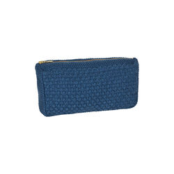 Knitted Clutch Petra, dark blue melange, By LOHN