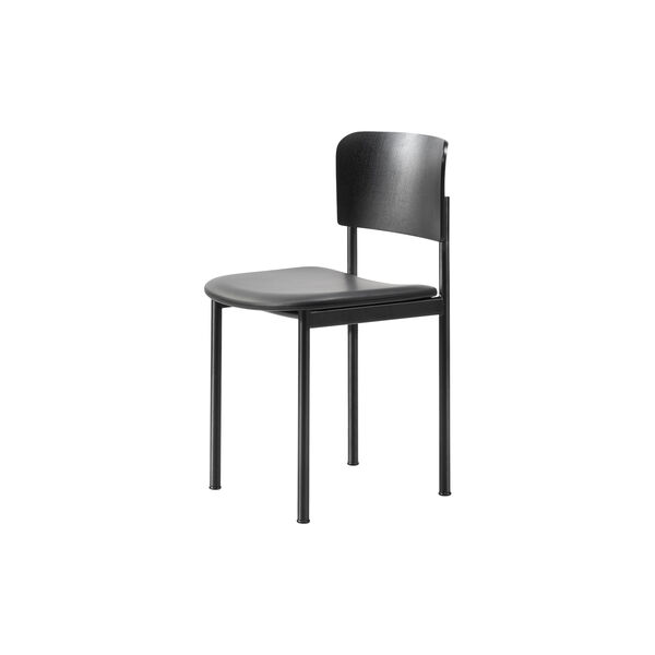 Plan Chair Seat Upholstered, black lacquered ash/Omni 301, Fredericia Furniture