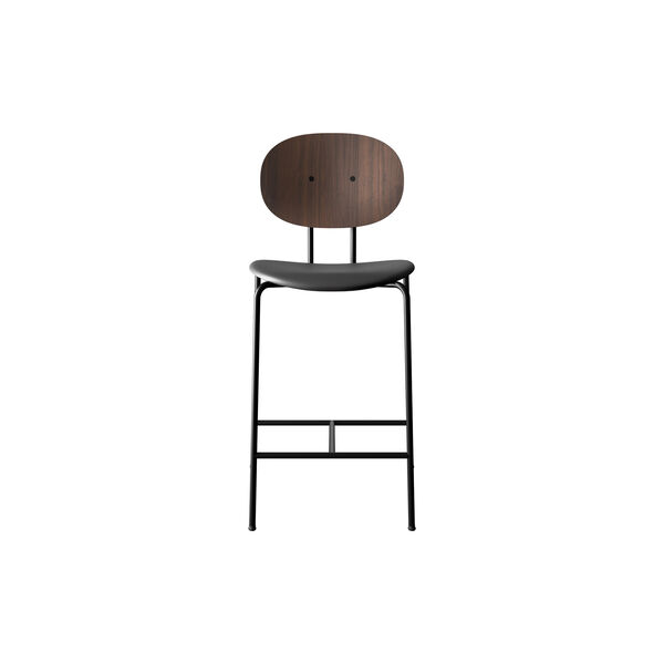 PIET HEIN Counter Chair, oiled walnut/Solid Black 509, Sibast Furniture