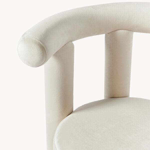 Calan Chair, velvet cream white Calan Chair, velvet cream white, Westwing Collection