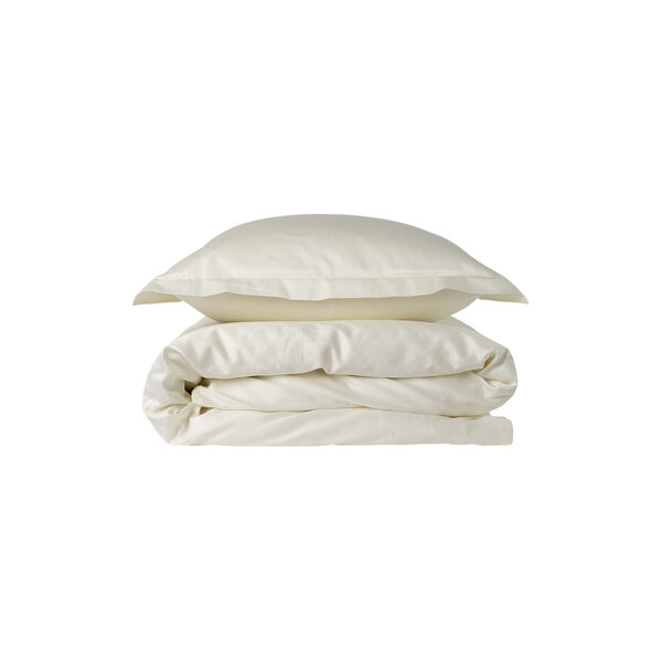 Sateen Woven Bed Linen, beige Sateen Woven Bed Linen, beige, Geismars Væverier