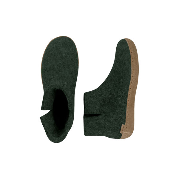 Felt Ankle Shoe, forest Felt Ankle Shoe, forest, Glerups