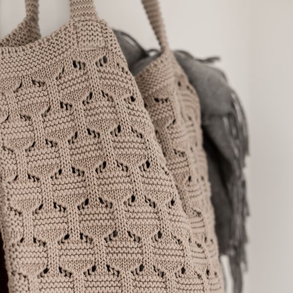 Knitted Bag, husted violet Knitted Bag, husted violet, By LOHN