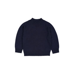 Pull Over w. Turtle Neck, navy, Copenhagen Colors Organics