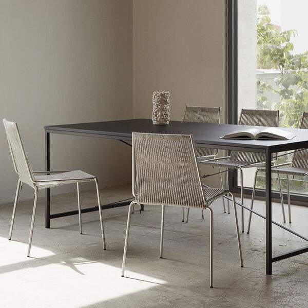 Noel Chair, steel/nature, Thorup Copenhagen