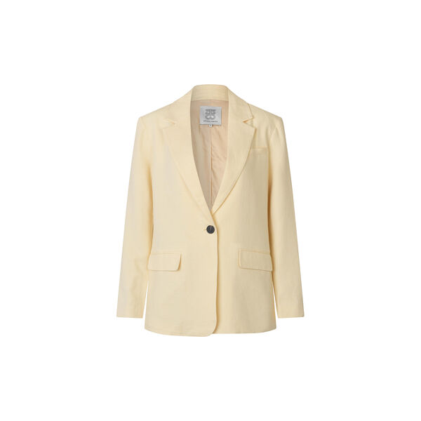 Lino New Fit Blazer, alabaster gleam, Second Female