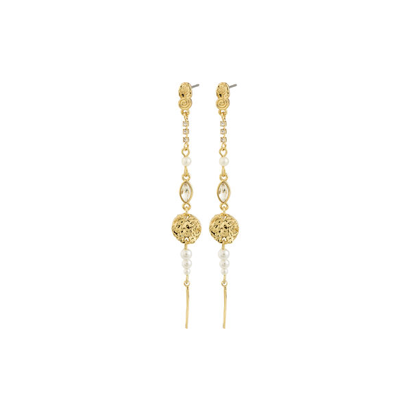 FIRE earrings, gold plated, Pilgrim