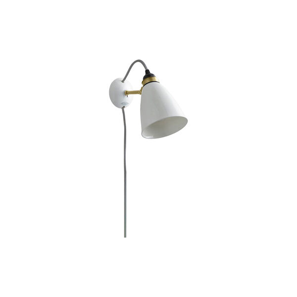 Hector 30 Wall Light Plug with Switch and Cable, natural white, Original BTC