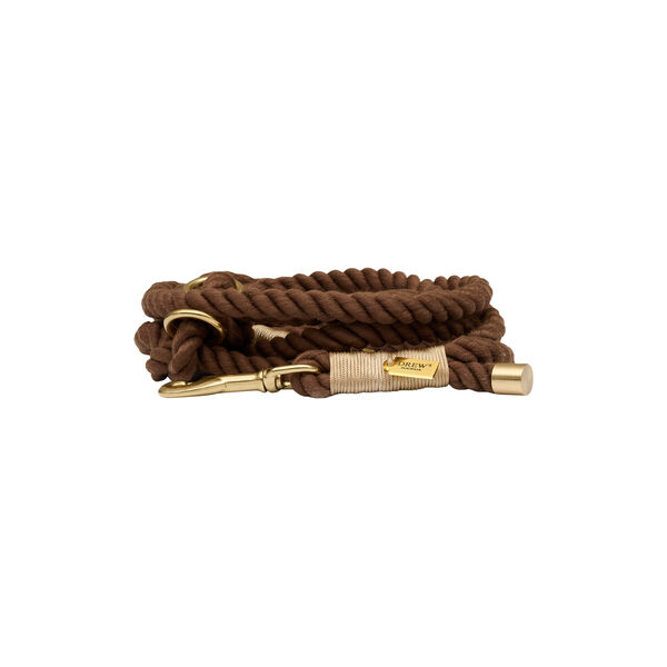 Adjustable and soft line standard, brown, Drew's Dogwear