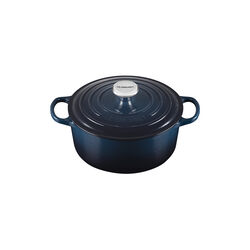 Signature round cast iron pot &Oslash; 24 cm, nuit, Le Creuset