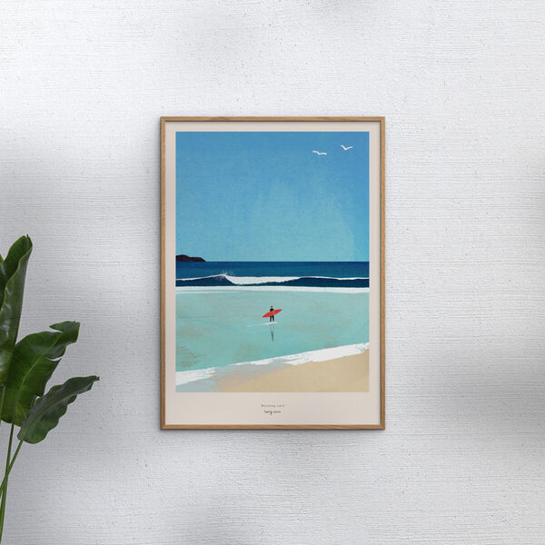 Morning Surf, Poster & Frame