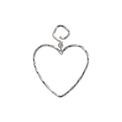 Funky Heart Earring Single, silver, Stine A Jewelry