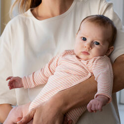 Newborn Wrap Body, coral/offwhite, Serendipity