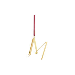 Christmas letter ornament M, Georg Jensen