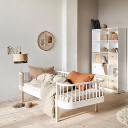 Wood Original Day Bed 90x200 cm, white/oak, Oliver Furniture