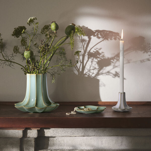 Kantarel Vase, green, K&auml;hler