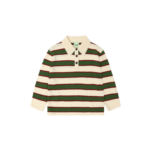 Striped Polo, ecru, FUB