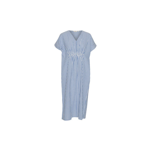 Anisse Dress, limoges/bright white, Basic Apparel