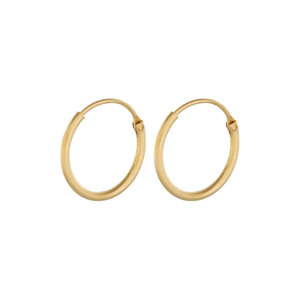 Tiny Plain Hoops, gold, Pernille Corydon Jewellery