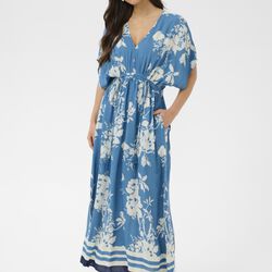 RashedaSZ Dress, vallarta blue flower bouquet, Saint Tropez