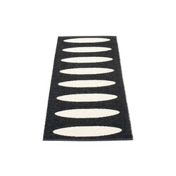 Ella Plastic Rug, black/vanilla, Pappelina