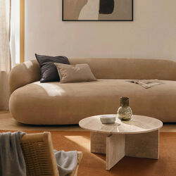 Marisa Coffee Table, travertine beige, Westwing Collection